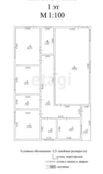 Дом 135м², 1-этажный, участок 7 сот.