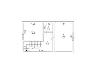 Дом 99м², 2-этажный, участок 6 сот.