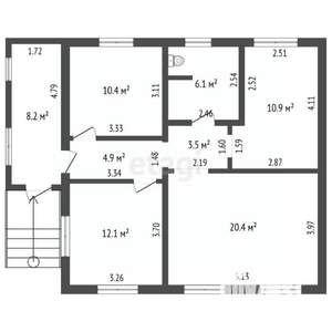 Дом 77м², 1-этажный, участок 15 сот.
