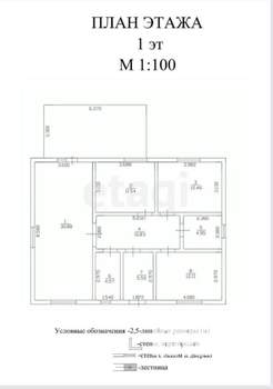 Дом 120м², 1-этажный, участок 5 сот.