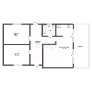 Дом 97м², 1-этажный, участок 4 сот.