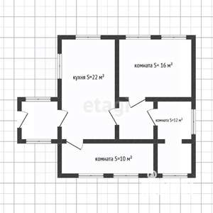 Дом 78м², 1-этажный, участок 12 сот.