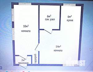 Дом 37м², 1-этажный, участок 6 сот.