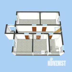 Дом 56м², 1-этажный, участок 9 сот.