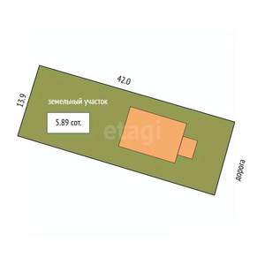 Дом 160м², 2-этажный, участок 6 сот.