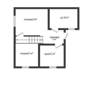 Дом 100м², 2-этажный, участок 4 сот.