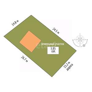 Дом 80м², 2-этажный, участок 4 сот.