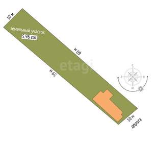 Дом 99м², 2-этажный, участок 6 сот.