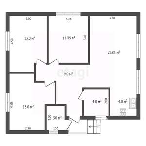 Дом 85м², 1-этажный, участок 4 сот.