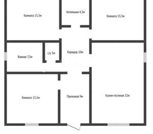 Дом 122м², 1-этажный, участок 4 сот.