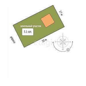 Дом 71м², 1-этажный, участок 5 сот.