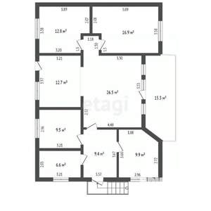 Дом 104м², 1-этажный, участок 6 сот.