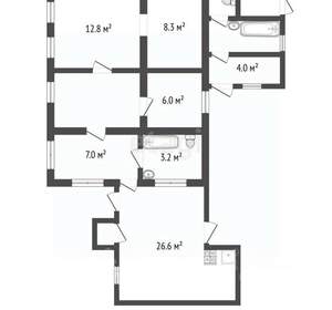 Дом 107м², 2-этажный, участок 2 сот.
