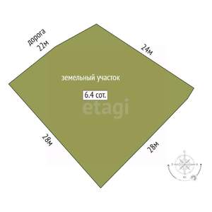 Дом 75м², 2-этажный, участок 6 сот.