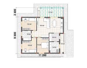 Дом 110м², 1-этажный, участок 5 сот.