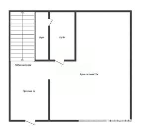 Таунхаус 60м², 2-этажный, участок 1 сот.