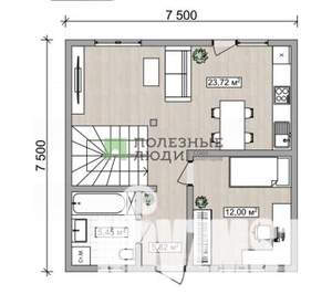 Дом 85м², 2-этажный, участок 4 сот.