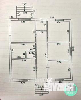 Дом 93м², 1-этажный, участок 5 сот.