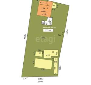 Дом 69м², 3-этажный, участок 7 сот.