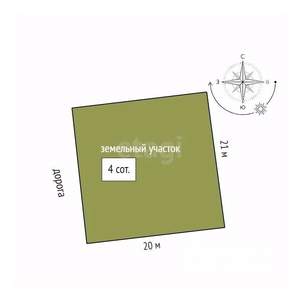 Дом 104м², 1-этажный, участок 4 сот.