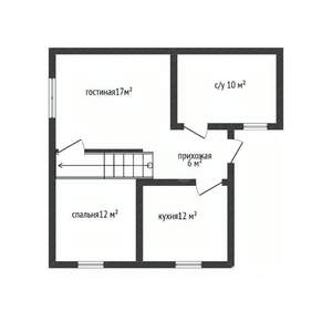 Дом 100м², 2-этажный, участок 4 сот.