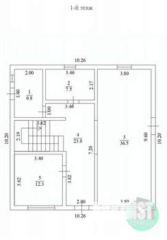 Дом 196м², 2-этажный, участок 3 сот.