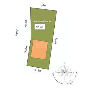 Дача 117м², 1-этажный, участок 6 сот.