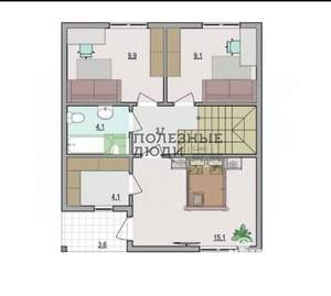 Дом 110м², 2-этажный, участок 5 сот.