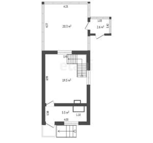 Дом 99м², 2-этажный, участок 6 сот.