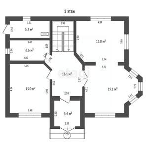 Дом 165м², 2-этажный, участок 5 сот.
