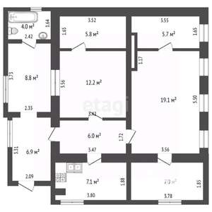 Дом 95м², 1-этажный, участок 5 сот.