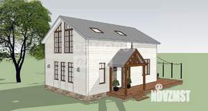 Дом 110м², 2-этажный, участок 8 сот.