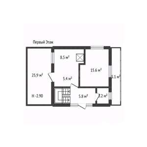 Дом 145м², 3-этажный, участок 5 сот.