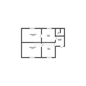 Дом 63м², 1-этажный, участок 4 сот.