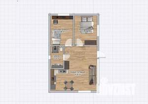 Дом 60м², 1-этажный, участок 4 сот.