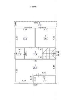 Дом 165м², 2-этажный, участок 3 сот.