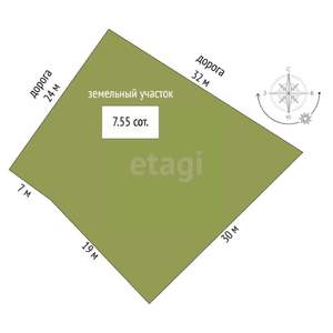 Дом 170м², 2-этажный, участок 8 сот.