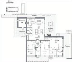 Дом 211м², 2-этажный, участок 10 сот.