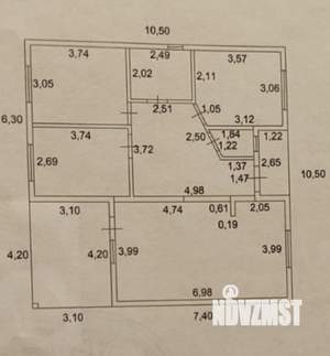 Дом 90м², 1-этажный, участок 3 сот.