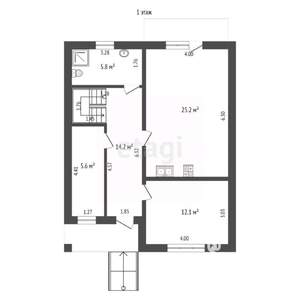 Дом 131м², 2-этажный, участок 3 сот.