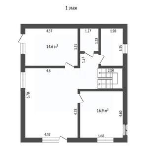 Дом 176м², 2-этажный, участок 3 сот.