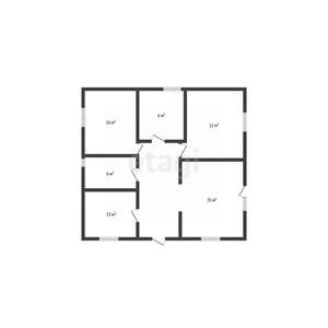 Дом 115м², 1-этажный, участок 4 сот.