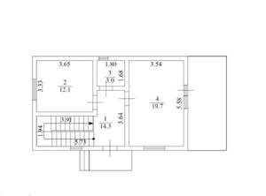 Дом 99м², 2-этажный, участок 6 сот.