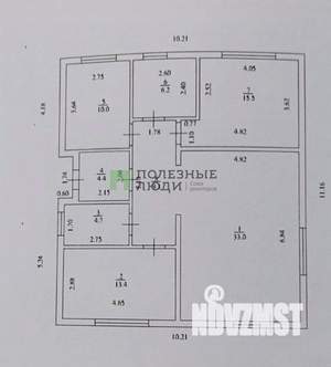 Дом 101м², 1-этажный, участок 3 сот.