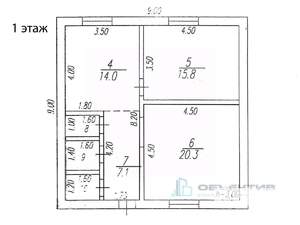 Дом 109м², 2-этажный, участок 4 сот.