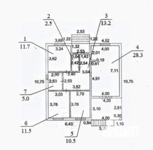 Дом 100м², 1-этажный, участок 3 сот.