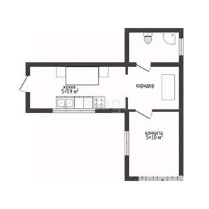 Дом 39м², 1-этажный, участок 10 сот.