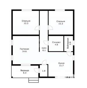 Дача 80м², 1-этажный, участок 5 сот.