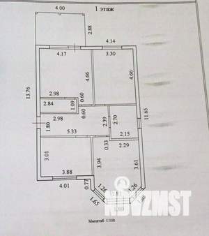 Дом 100м², 1-этажный, участок 5 сот.