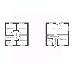 Дом 121м², 2-этажный, участок 4 сот.